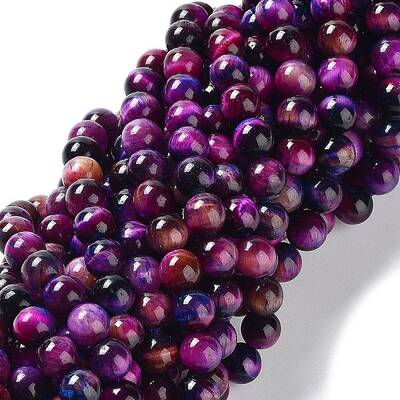 Natural Rainbow Tiger Eye Beads Strands