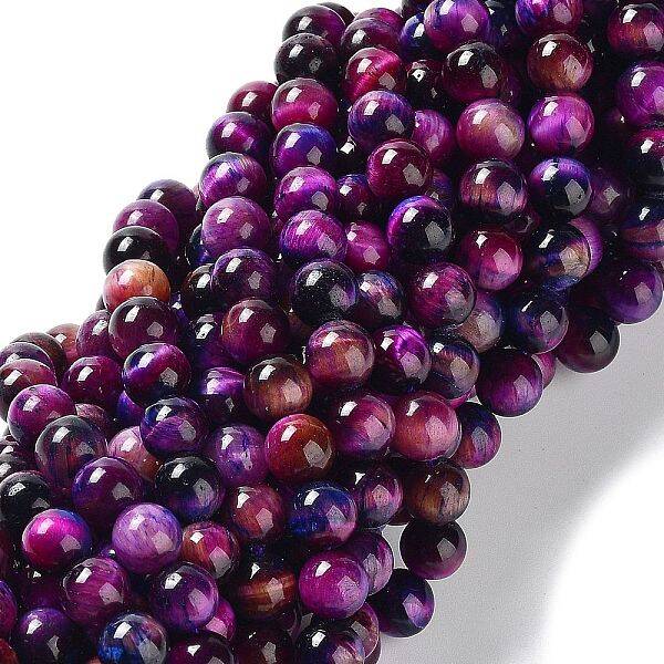 Natural Rainbow Tiger Eye Beads Strands