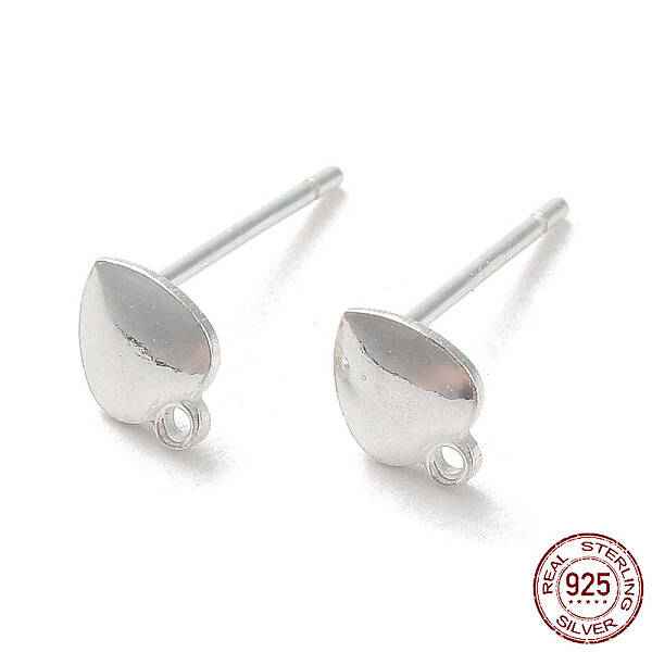 Teardrop 925 Sterling Silver Stud Earring Finddings