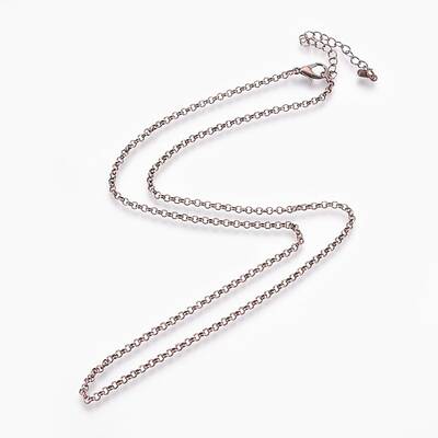 Iron Rolo Chain Necklace Making