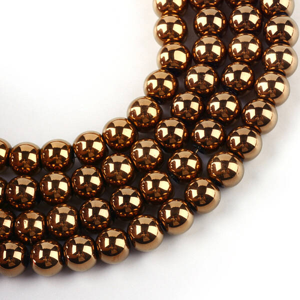 Electroplate Transparent Glass Beads Strands