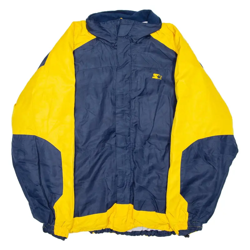 Mens Ski Jacket Yellow Colourblock L