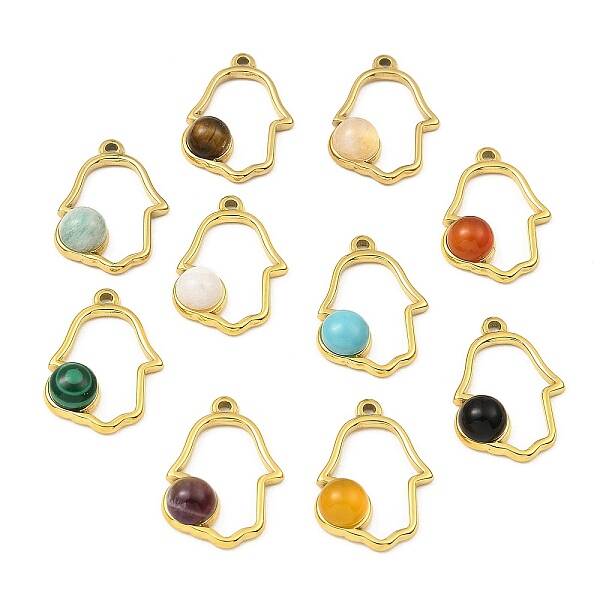 Natural & Synthetic Mixed Gemstone Pendants