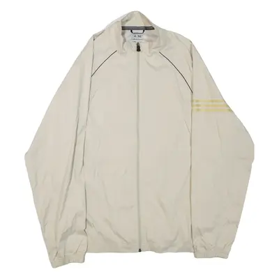 ADIDAS Mens Track Jacket Beige L