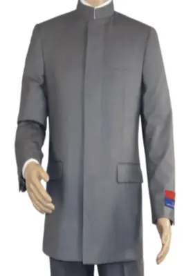 Apollo King Men's 2 Piece Hidden Button Nehru Suit