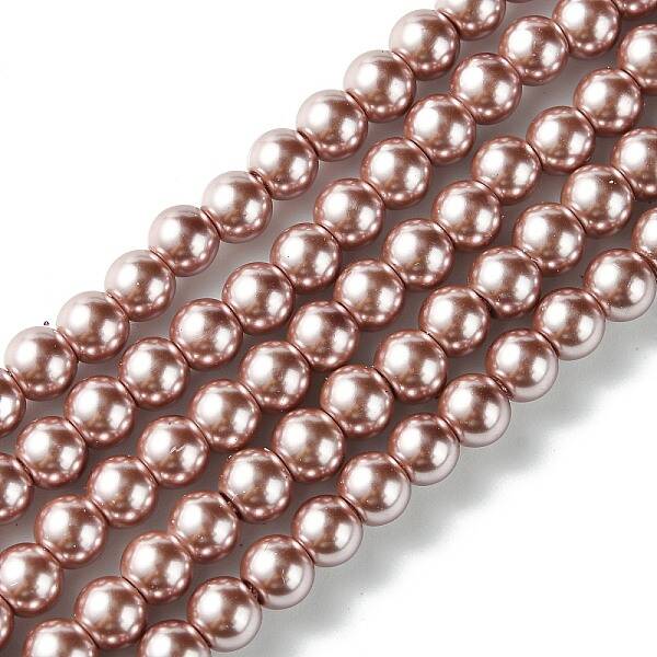 Eco-Friendly Dyed Glass Pearl Beads Strands