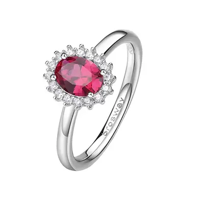 Brosway Fancy Passion Ruby Silver Ring FPR75 - Circuit: 54 mm