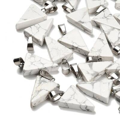 Natural Howlite Pendants