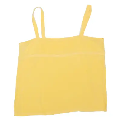 Womens Vest Yellow Sleeveless L