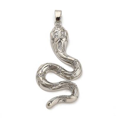 Brass Micro Pave Cubic Zirconia Pendants