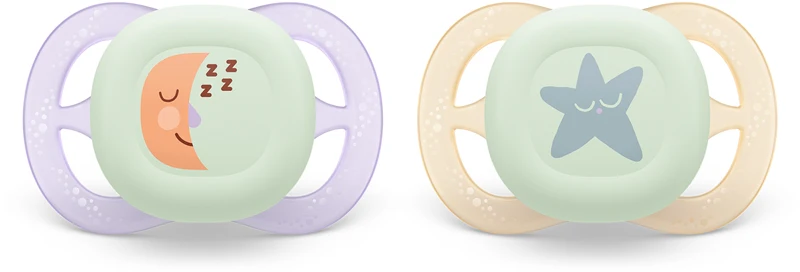 Philips Avent Ultrastart Night 0-2 months baby girl pacifier 2 pieces