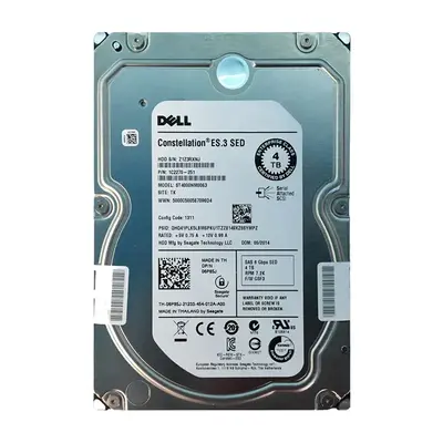 6P85J Dell 4TB 6Gb/s SAS 7200 3.5-Inch Hard Drive