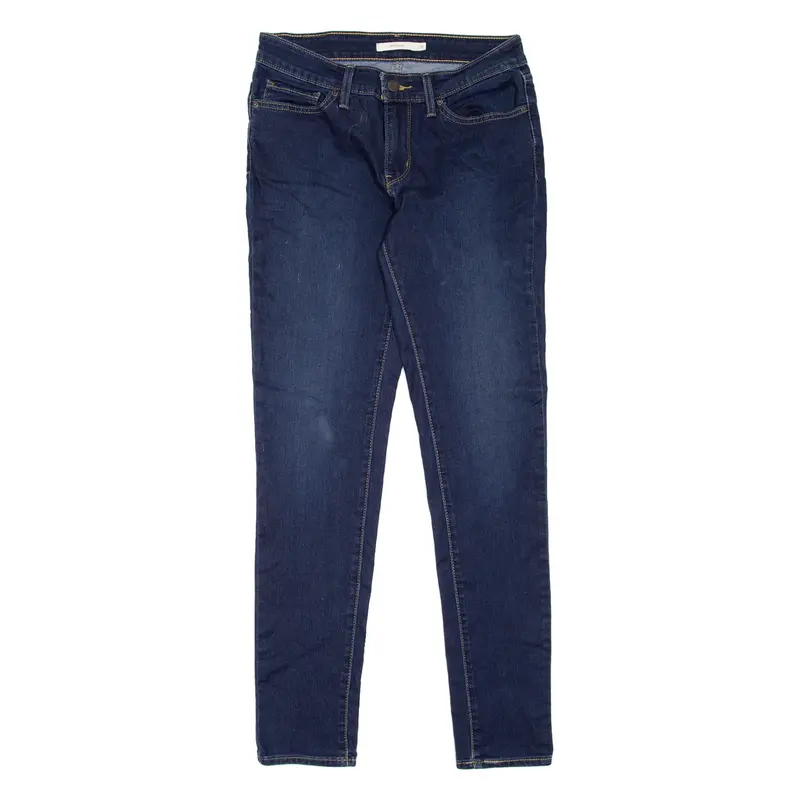 LEVI'S 711 Womens Jeans Blue Slim Skinny Stone Wash W28 L30