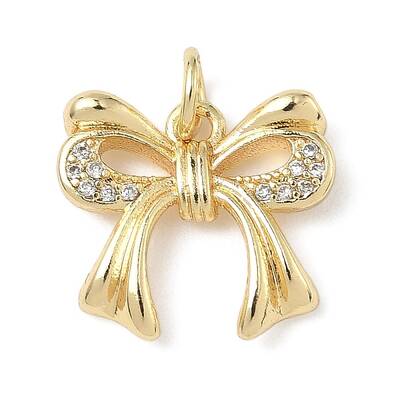 Brass Micro Pave Cubic Zirconia Pendants