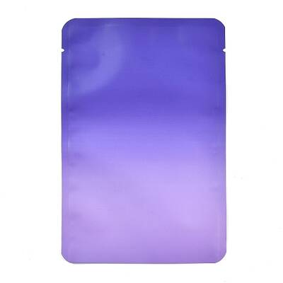 Two Tone Rectangle Plastic Zip Lock Gift Bags