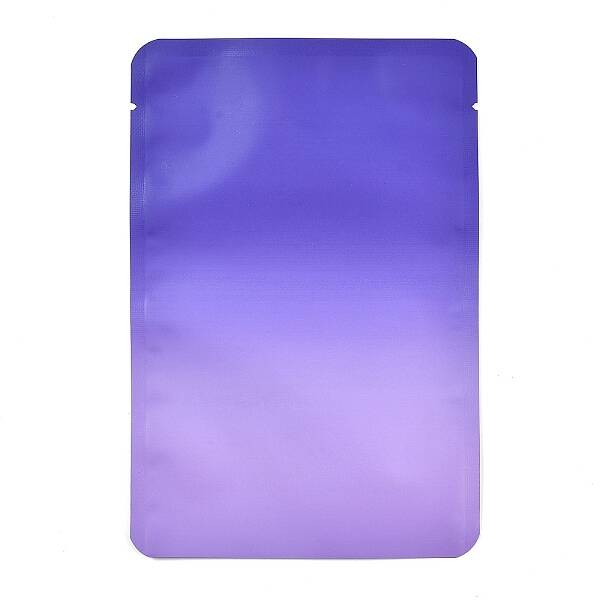 Two Tone Rectangle Plastic Zip Lock Gift Bags
