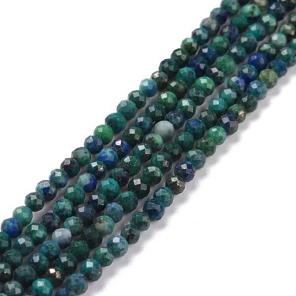 Natural Chrysocolla & Lapis Lazuli Beads Strands