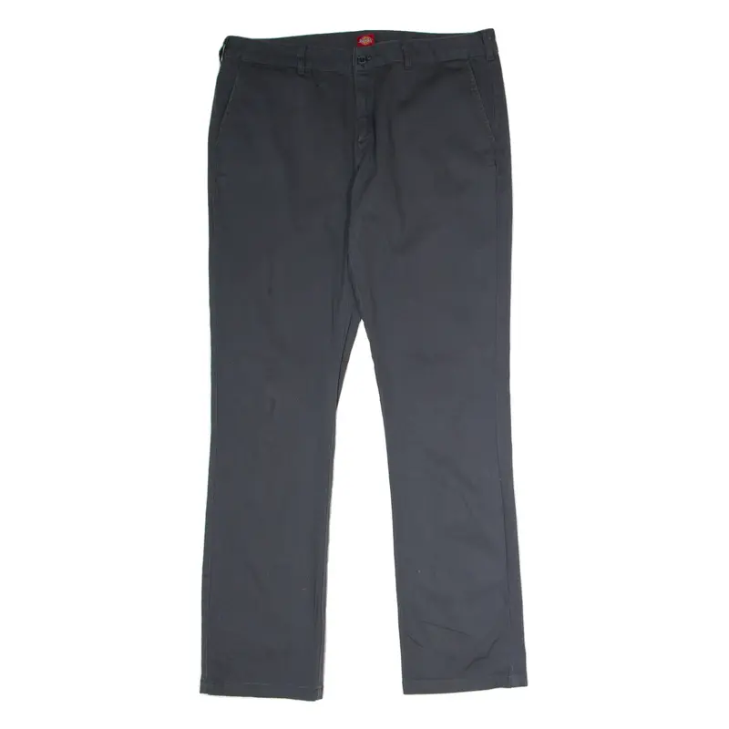 DICKIES Workwear Womens Trousers Grey Regular Straight W34 L31