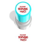 Service Stamp, 1 Count Funny Message Receipt Stamp, Durable Stamp for Daily Office Use, Office Stationery & Supplies
