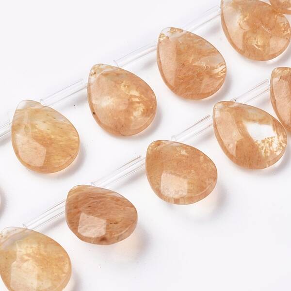 Watermelon Stone Glass Beads Strands