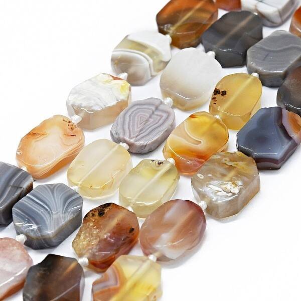 Natural Botswana Agate Beads Strands