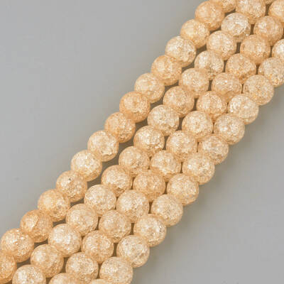 Synthetic Crackle Quartz Beads Strands