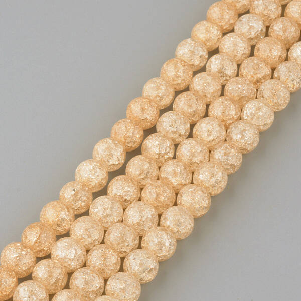 Synthetic Crackle Quartz Beads Strands