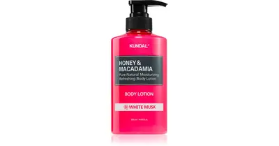 KUNDAL Honey & Macadamia White Musk nourishing body milk with a hydrating effect 500 ml