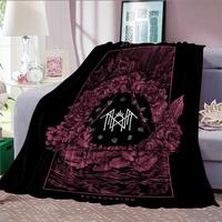Soft WarmThrow Blanket, Sleep Token Pattern Flannel Blanket, Air-conditioned Room Blanket,Warm Nap Blanket for Home & Office,...