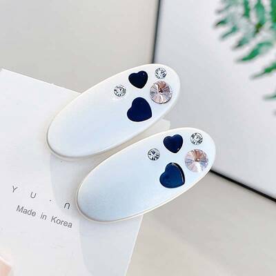 Spray Painted Alloy Alligator Hair Clips for Women Girls