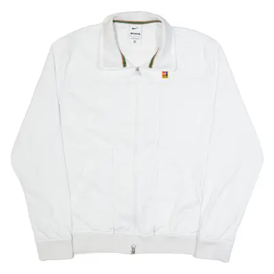 NIKE Loose Fit Mens Track Jacket White M