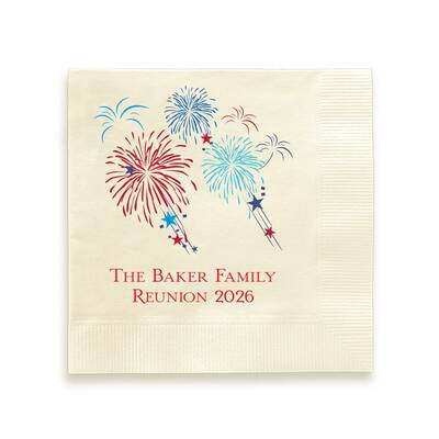 Firework Celebration Napkin - Printed