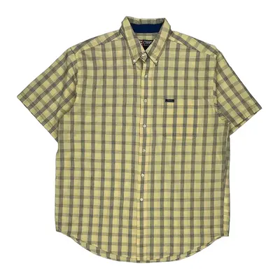 Chaps Ralph Lauren Checked Shirt - XL Yellow Cotton Blend | Size: x-large