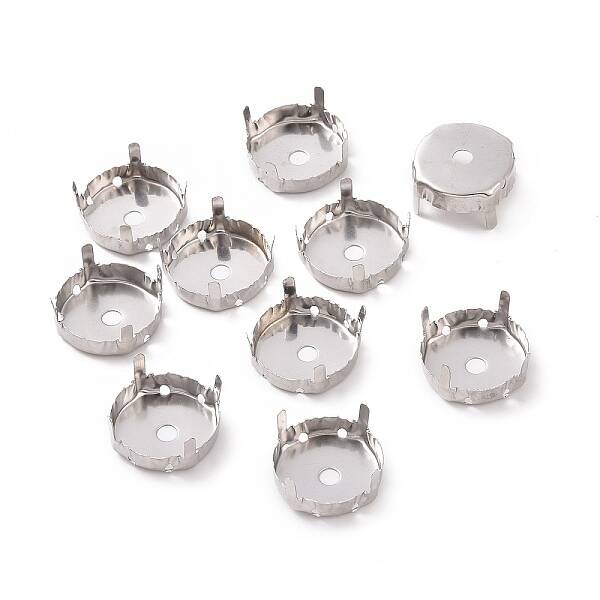 Non-Tarnish Stainless Steel Rhinestone Claw Settings