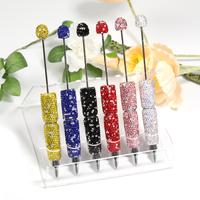 【P227】Creative DIY Diamond Bead Pen - Handmade Plastic Bead Pen with Ballpoint