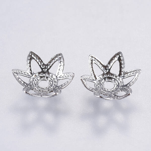 Non-Tarnish 316 Surgical Stainless Steel Fancy Bead Caps