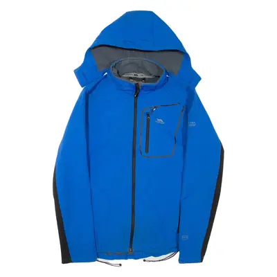 TRESPASS Mens Jacket Blue Hooded M
