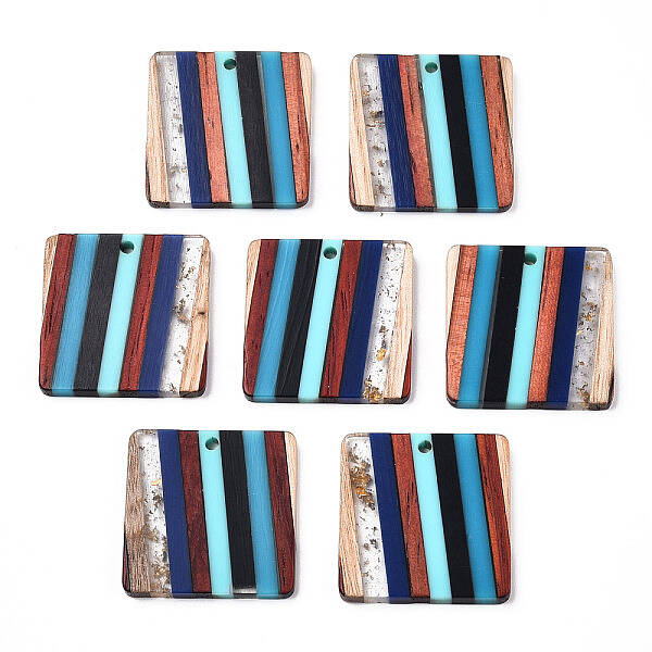 Resin & Walnut Wood Pendants