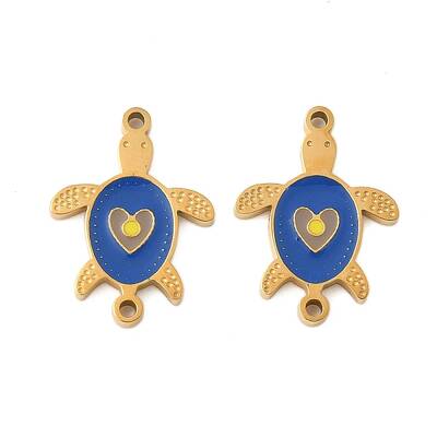 304 Stainless Steel Enamel Connector Charms