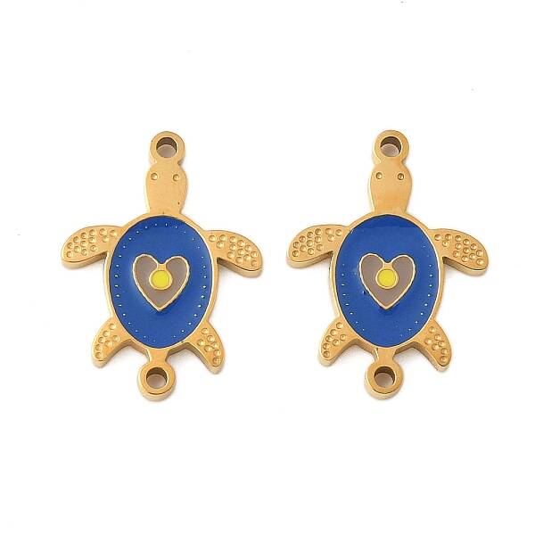 304 Stainless Steel Enamel Connector Charms