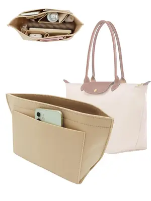 Solid Color Bag Insert, 2024 New Style Portable Multi-pocket Storage Inner Bag, Perfect Storage Bag for Women and Men for Da...