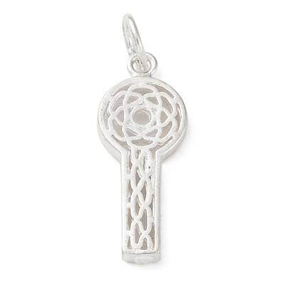 925 Sterling Silver Hollow Key Pendants