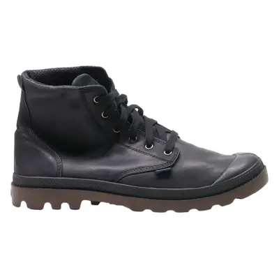 PALLADIUM Lace-Up Boots Black Leather Mens UK 9.5