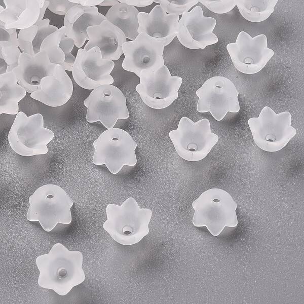 Transparent Acrylic Beads Caps