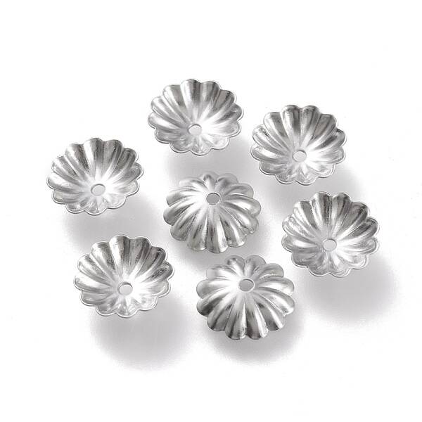 Non-Tarnish 304 Stainless Steel Bead Caps