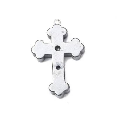 Synthetic Non-magnetic Hematite Pendant Rhinestone Settings