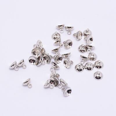 Brass Bead Cap Pendant Bails