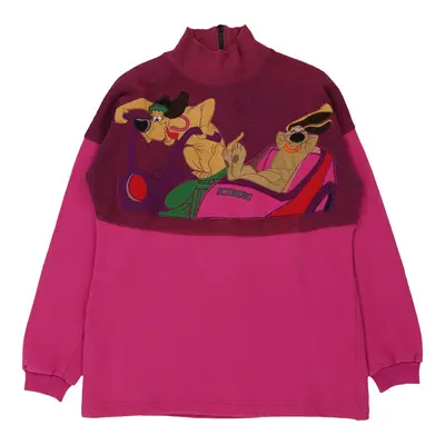 Iceberg 1/4 Zip - Medium Pink Cotton | Size: medium