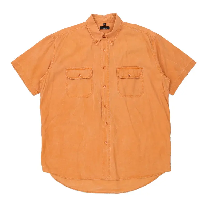 G.Q.C. Short Sleeve Shirt - XL Orange Cotton