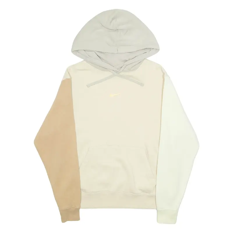 NIKE Loose Fit Mens Beige Hoodie S